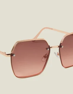 Accessorize Hexagonal Ombre Sunglasses