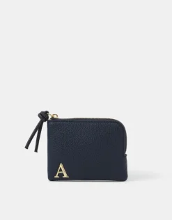 Accessorize Initial Coin Purse Blue