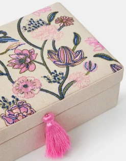 Accessorize Jasmine Embroidered Jewellery Box