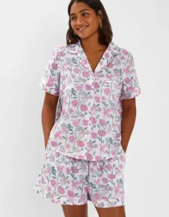 Accessorize Jasmine Floral Print Pyjama Set Pink