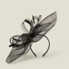 Accessorize Large Crin Fascinator Black