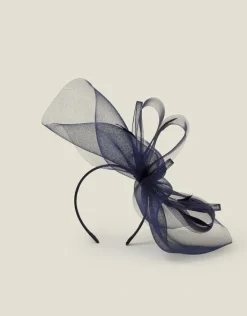 Accessorize Large Crin Fascinator Blue