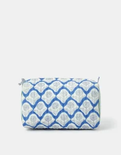Accessorize Large Dandelion Print Quilted Make Up Bag