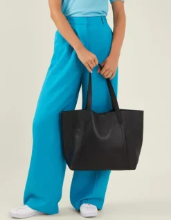 Accessorize Large Pebble Leather Tote Bag