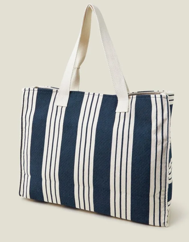 Accessorize Large Stripe Beach Bag