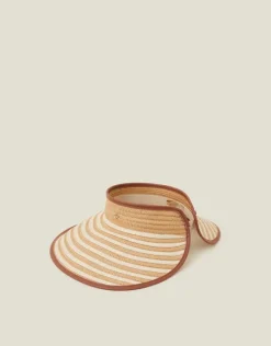 Accessorize Large Stripe Sun Visor