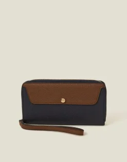 Accessorize Large Zip-Around Faux Leather Purse