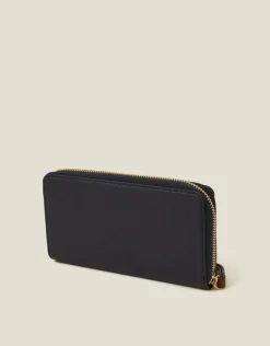 Accessorize Large Zip-Around Faux Leather Purse