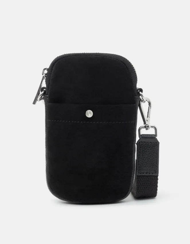 Accessorize Leather Phone Cross-Body Bag