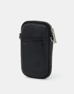 Accessorize Leather Phone Cross-Body Bag