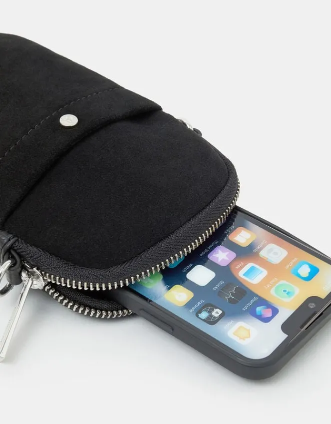 Accessorize Leather Phone Cross-Body Bag