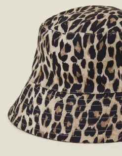 Accessorize Leopard Print Bucket Hat