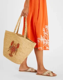Accessorize Lobster Jute Beach Bag