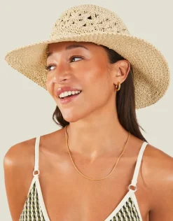 Accessorize Loose Weave Floppy Hat