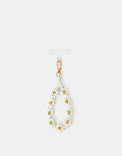 Accessorize Macrame Daisy Phone Wrist Strap