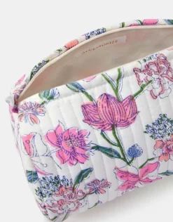 Accessorize Medium Floral Print Quilted Make Up Bag