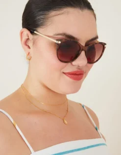 Accessorize Metal Arm Classic Sunglasses