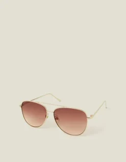Accessorize Metal Aviator Sunglasses