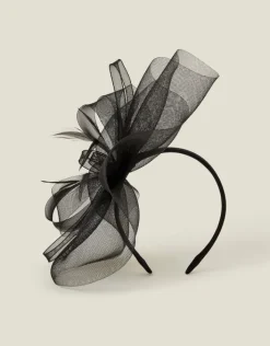 Accessorize Mini Crin Fascinator Black