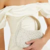 Accessorize Mini Hand-Beaded Pearl Handbag