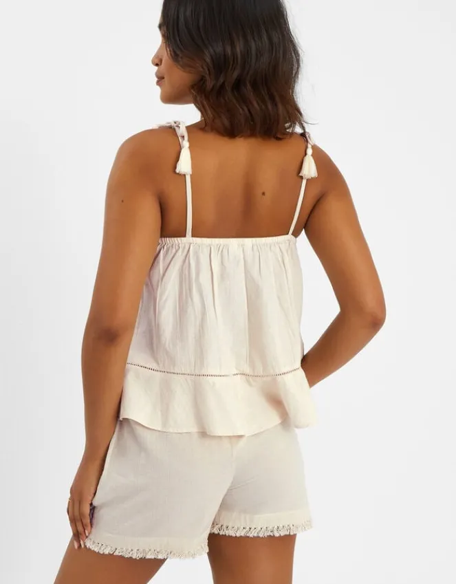 Accessorize Mirror Embroidered Cami Top Ivory