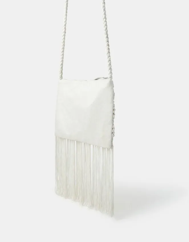 Accessorize Mirror Fringe Crossbody Bag