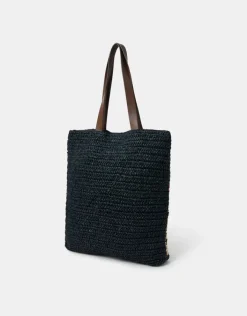 Accessorize Mix Raffia Tote Bag