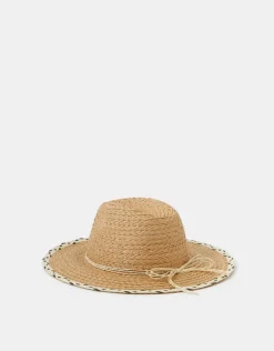 Accessorize Mono Brim Fedora Hat