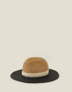 Accessorize Monochrome Brim Fedora Hat