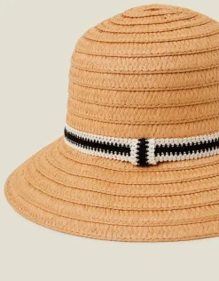 Accessorize Monochrome Trim Bucket Hat