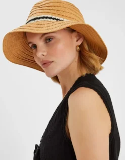 Accessorize Monochrome Trim Bucket Hat