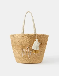 Accessorize Mrs Jute Beach Bag