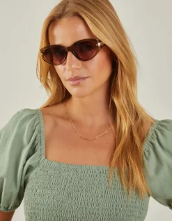 Accessorize Oval Cat Eye Sunglasses