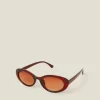 Accessorize Oval Resin Sunglasses