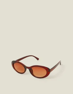 Accessorize Oval Resin Sunglasses