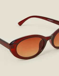 Accessorize Oval Resin Sunglasses