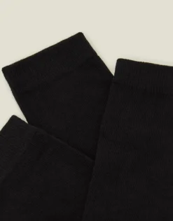 Accessorize 3-Pack Ankle Socks Black