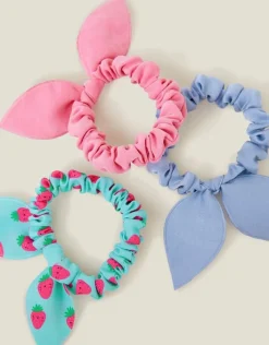 Accessorize 3-Pack Bunny Tie Scrunchies