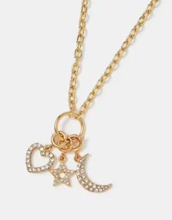 Accessorize 3-Pack Celestial Diamanté Jewellery Charms