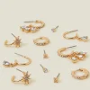 Accessorize 12-Pack Celestial Sparkle Earrings