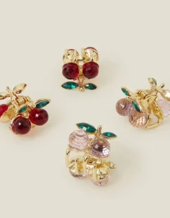 Accessorize 4-Pack Cherry Gem Claw Clip