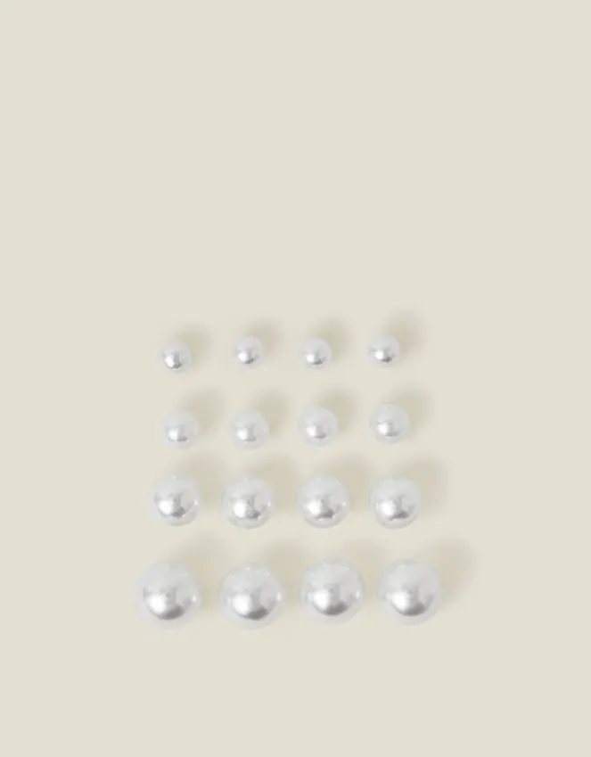 Accessorize 8-Pack Faux Pearl Stud Earrings