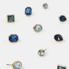 Accessorize 5-Pack Gem Stud Earrings Blue