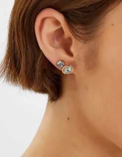 Accessorize 5-Pack Gem Stud Earrings Blue