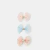 Accessorize 3-Pack Girls Bow Hair Clips