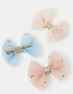 Accessorize 3-Pack Girls Bow Hair Clips