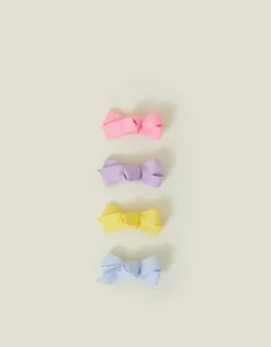 Accessorize 4-Pack Girls Bow Hair Clips