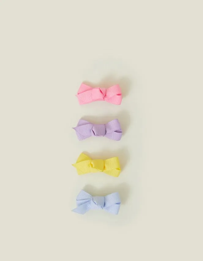 Accessorize 4-Pack Girls Bow Hair Clips