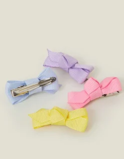 Accessorize 4-Pack Girls Bow Hair Clips