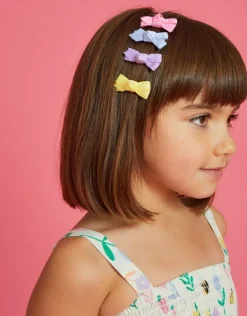 Accessorize 4-Pack Girls Bow Hair Clips
